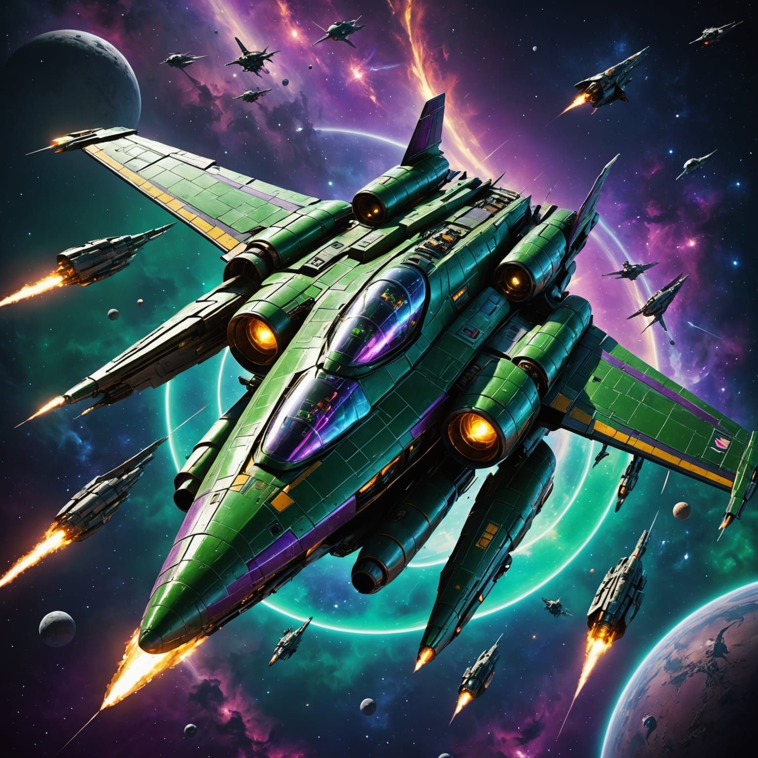 Galactic Pursuit in Deep Space