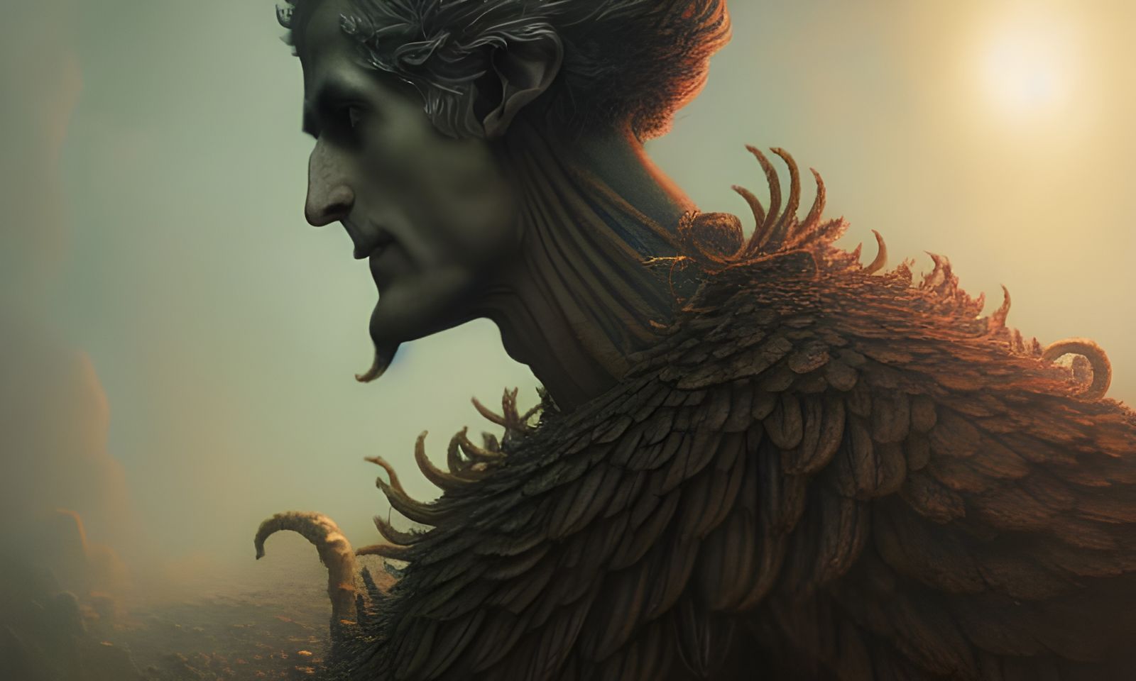 Hyperrealistic Demiurge Digital Illustration