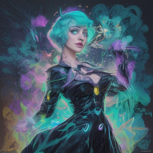 Maniacal Joker Face in Futuristic Cityscape, Inspired by Tod...