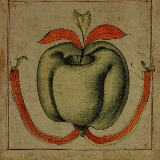 17th Century Anatomical Apple Lungs Diagram