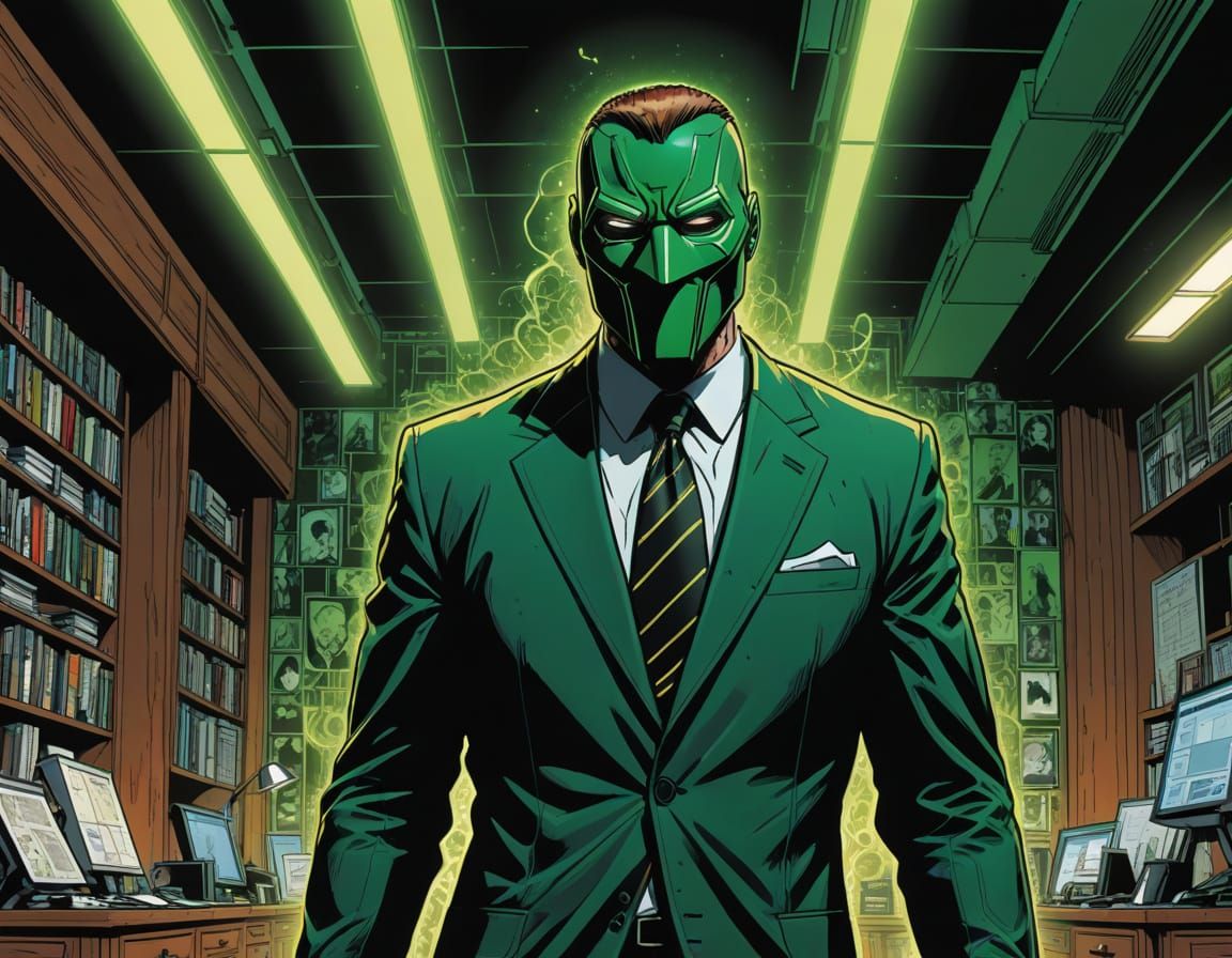 Green money hungry eyes