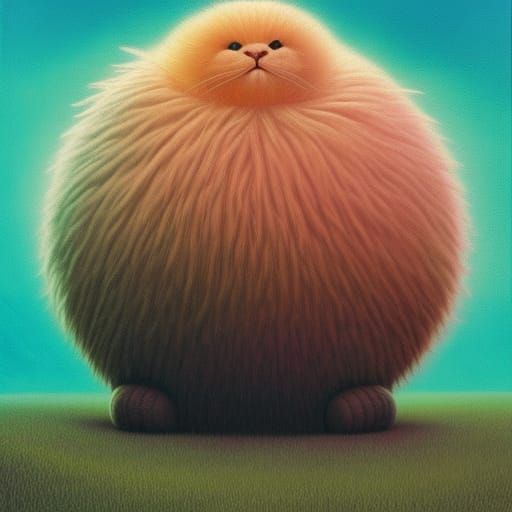 Fuzzy Tribbles in Digital Art Style