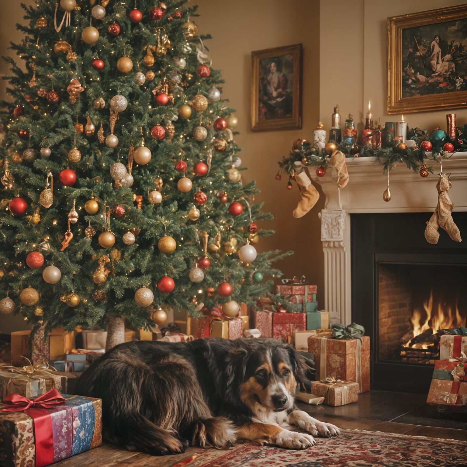 Ethereal Christmas Scene Captured in Cinematic Splendor