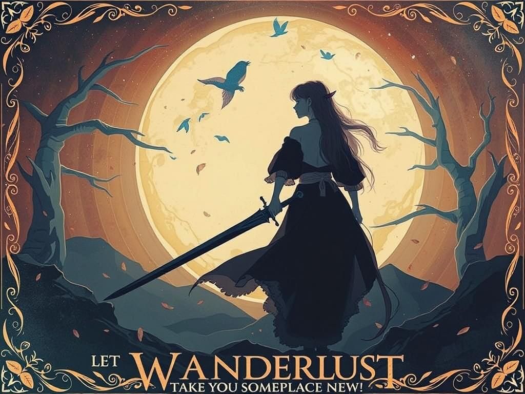 Vintage Travel Poster: Dragon's Cosmic Journey