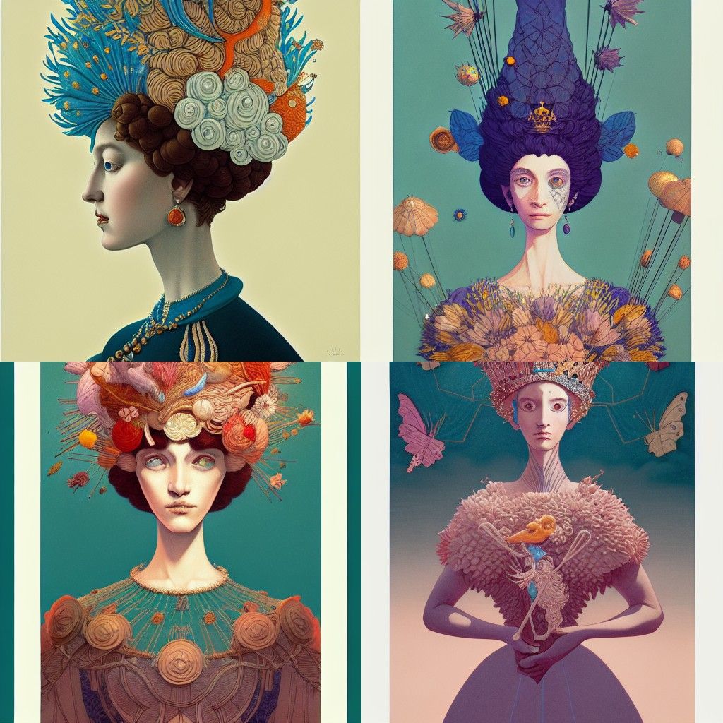 a thankful queen , by raffaello santi, dan volbert, victo ng...