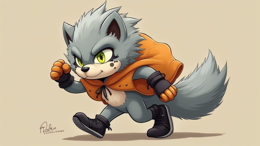 Grey Fox Hero in Sonic-Inspired Super Speed Style