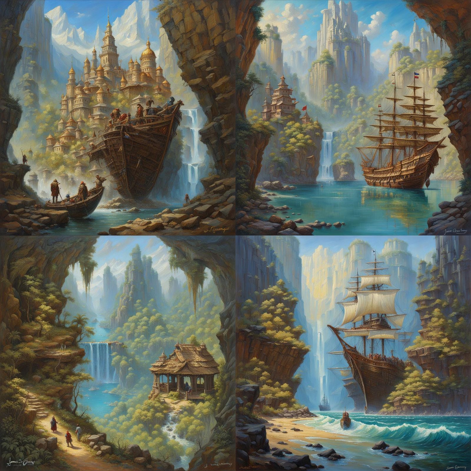 Divine Heart: Fantasy Art Masterpiece in Oil