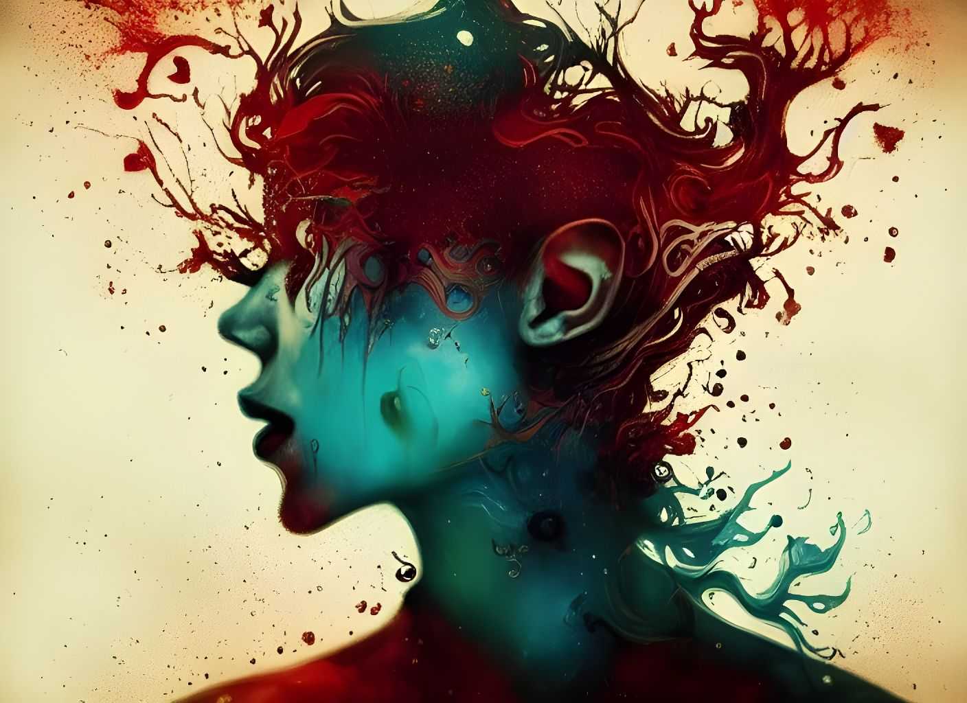 Dystopian Future: Abstract Expressionist Digital Art