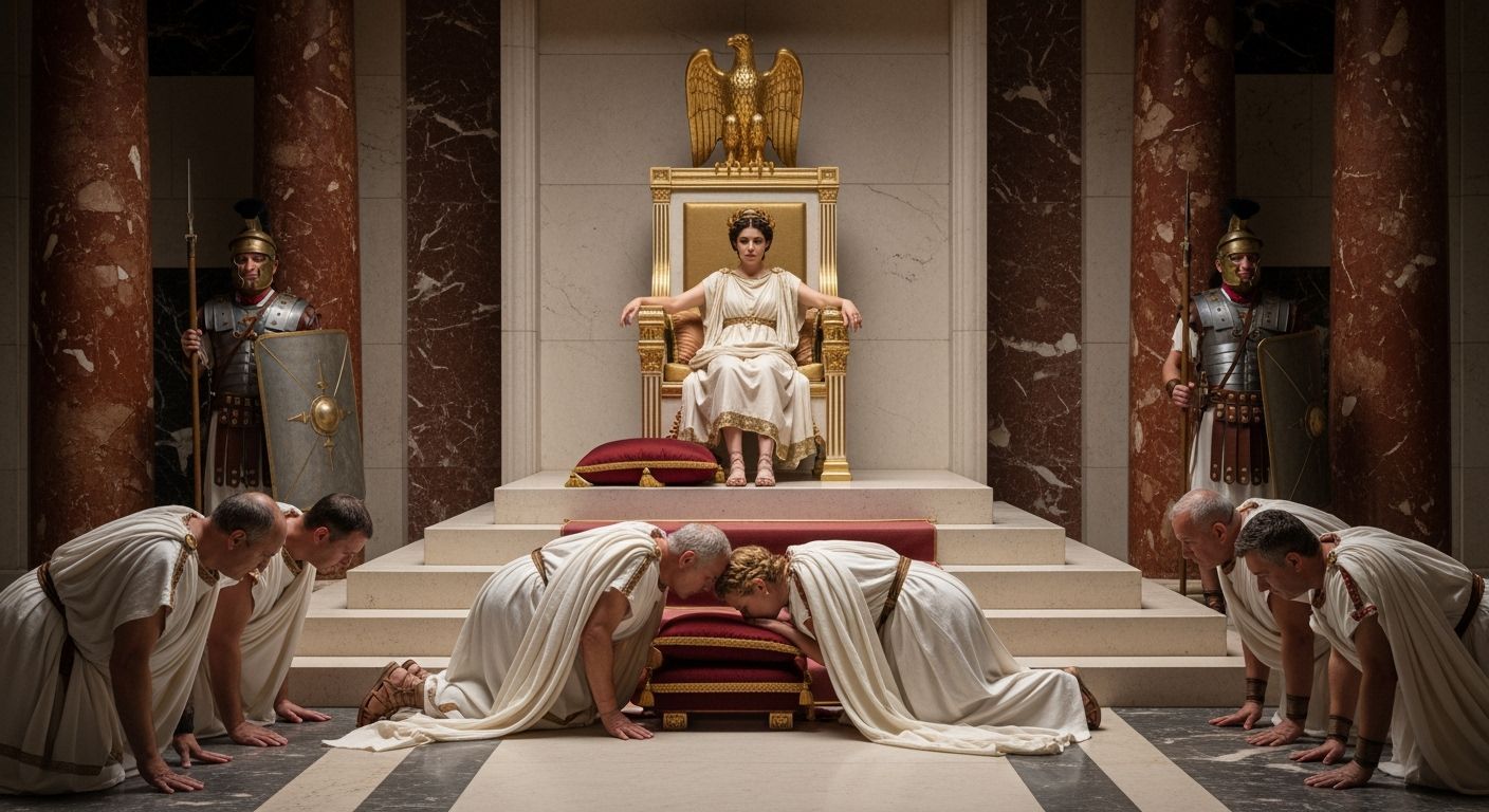 Empress Messalina in a Luxurious Roman Palace