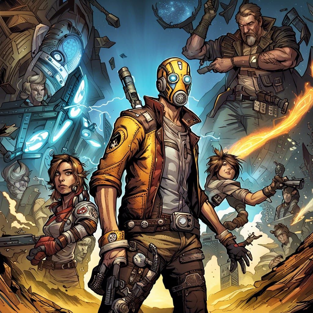 Borderlands Comic Book Art by Mark Brooks & Dan Mumford