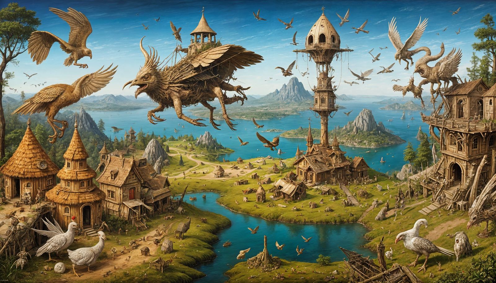 Baba Yaga's Magical Hut-Plane Lands on Bogomil's Island