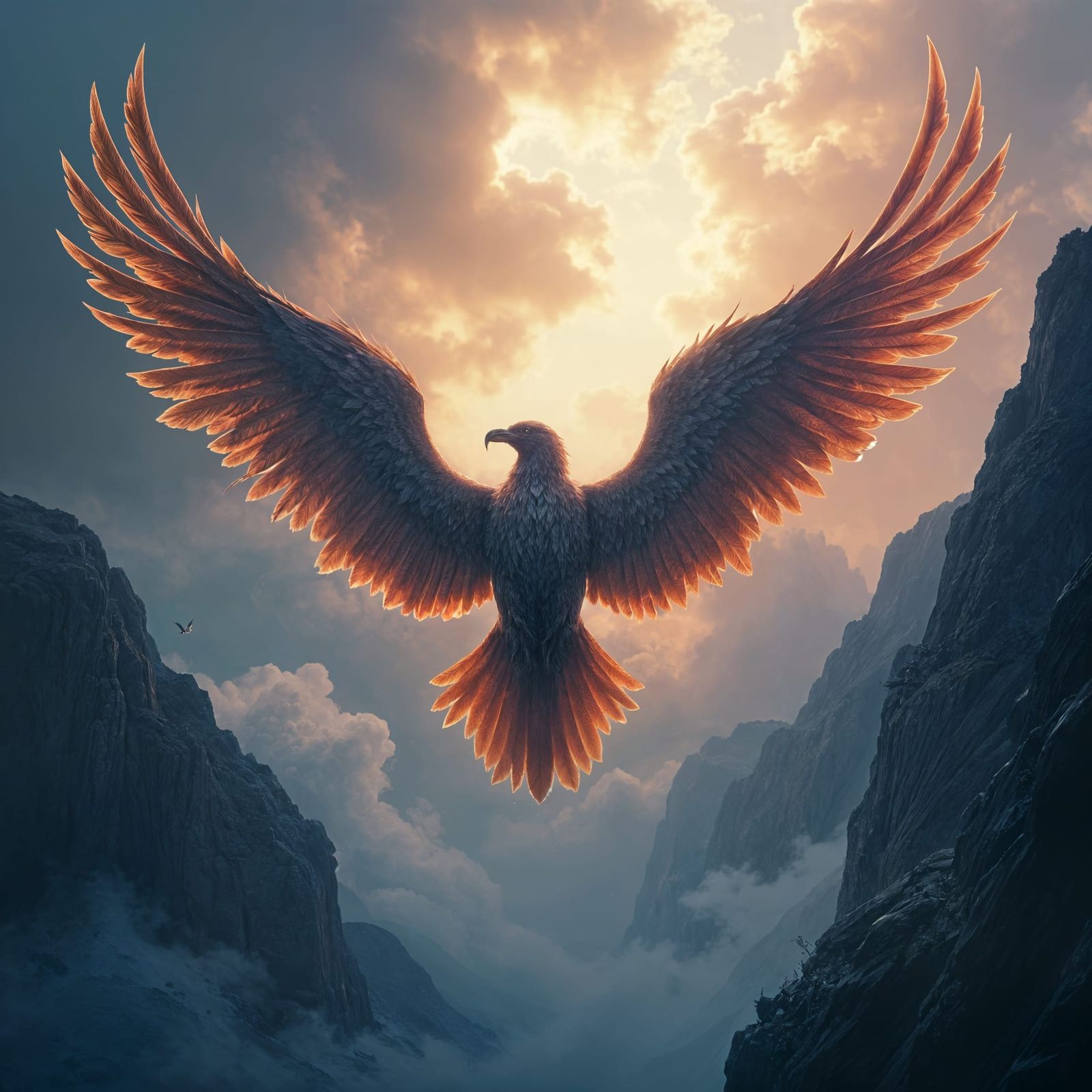 Bird in Great Power: Detailed Fantasy Art