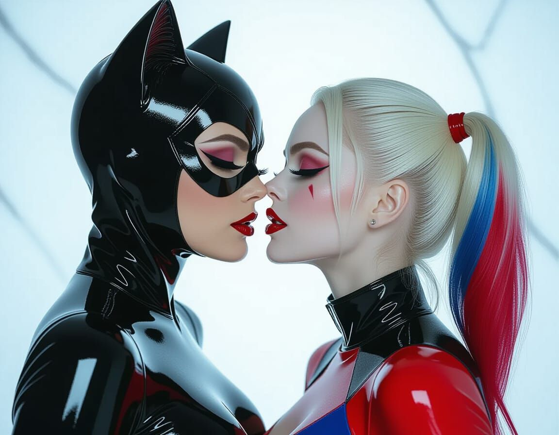 Catwoman & Harley Quinn Share Affectionate Moment