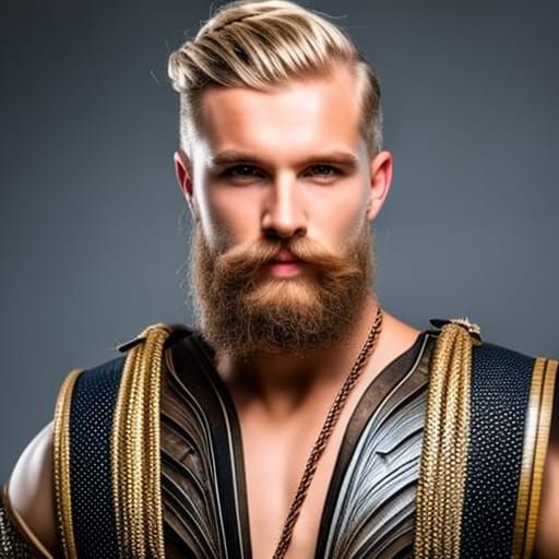 Viking Portrait of Young Swedish Man