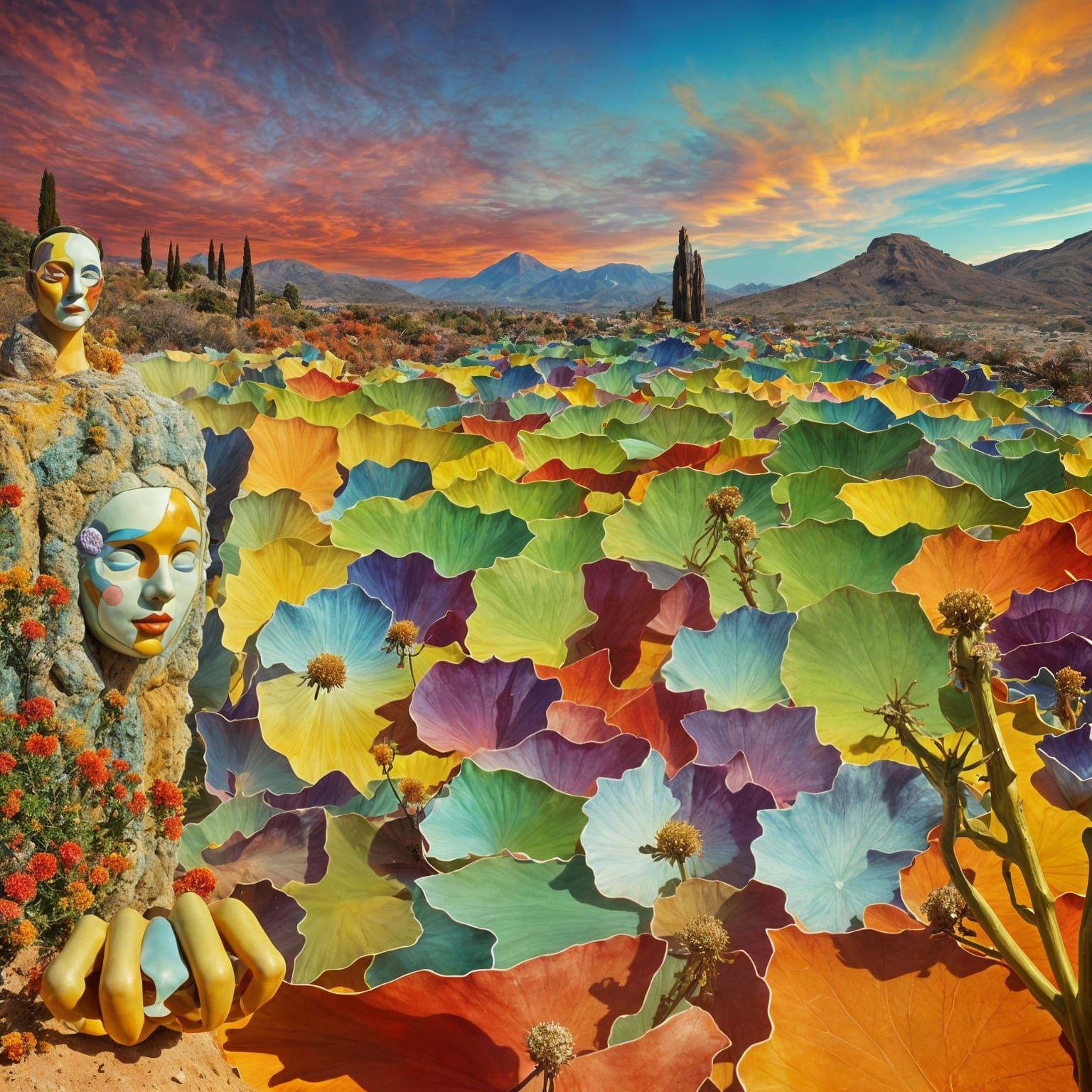 Abstract Landscape Exploring Beauty and Ugliness