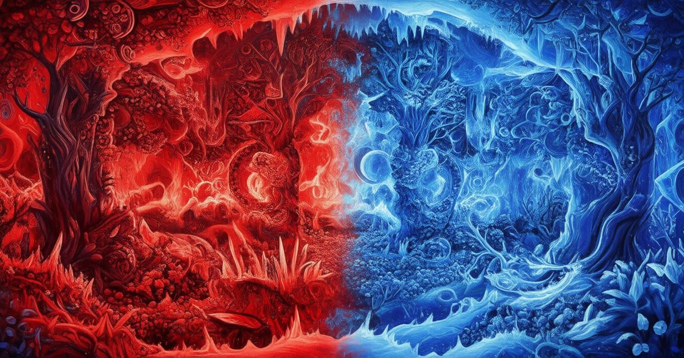 Kaleidoscopic Garden of Fire and Ice