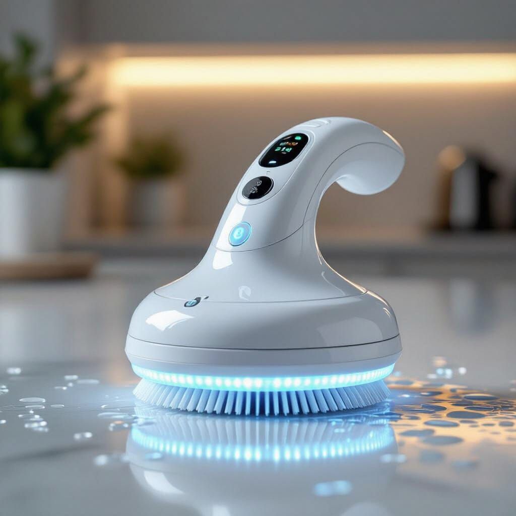 Sleek Synoshi Pro Spin Scrubber in Studio Setting