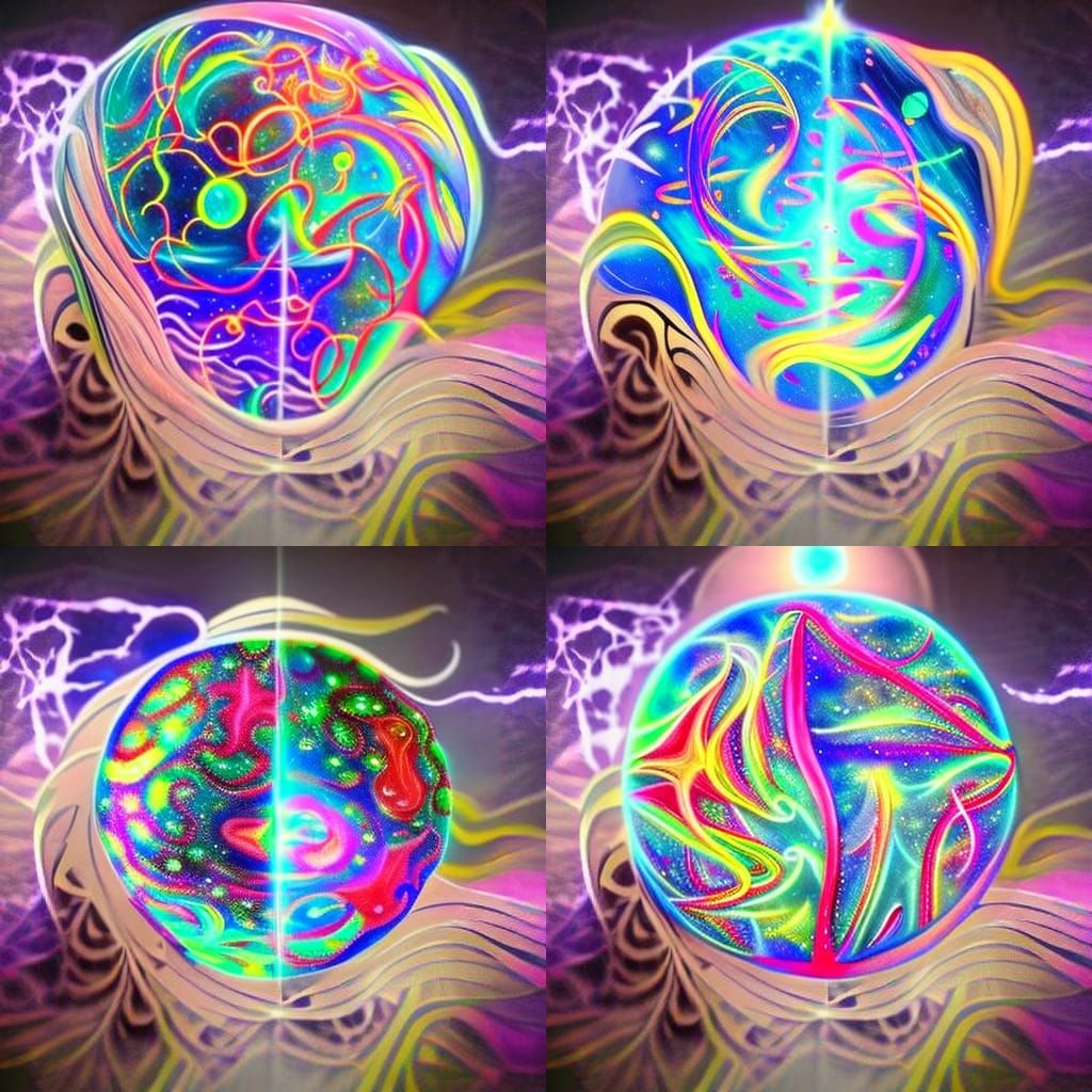Blazing Energy Ball Hurtles Through Space