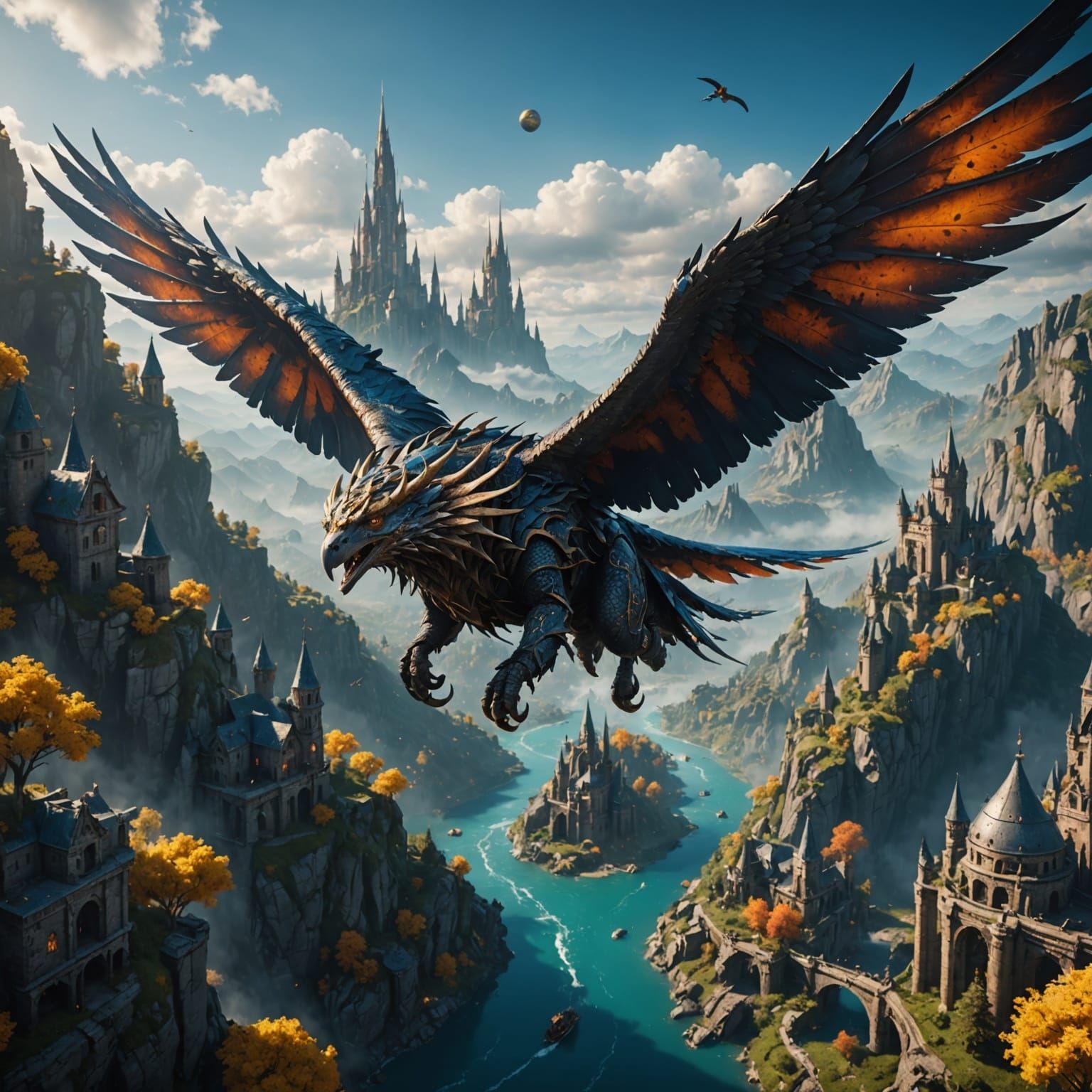 Fantastical Matte Painting in Deep Color