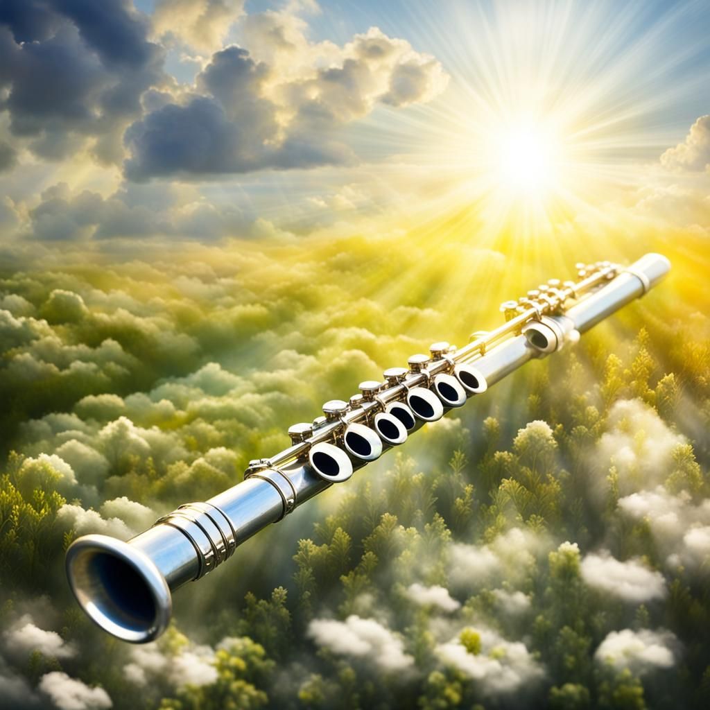 Ethereal Flute in Divine Sunshine