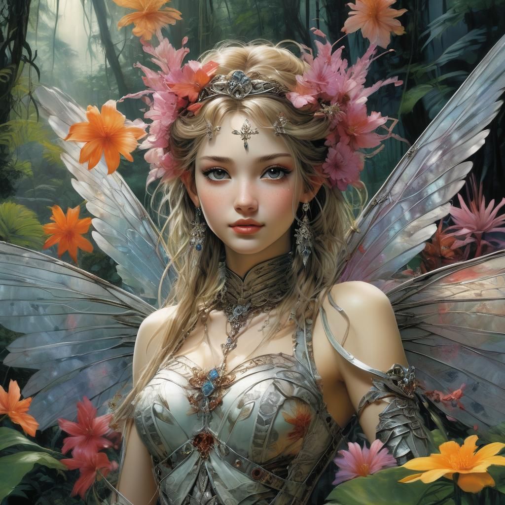 Fairy Princess in Jungle, Manga Art Style