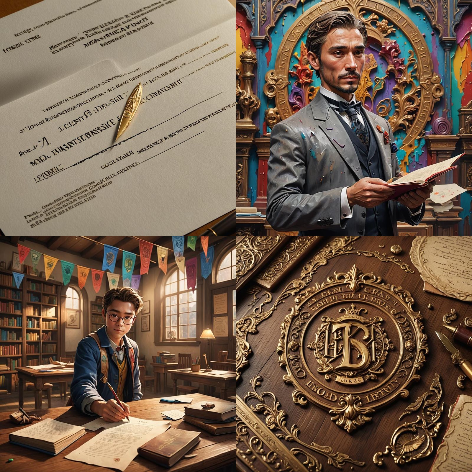 Krag Academy Acceptance Letter: Hyperrealistic Concept Art