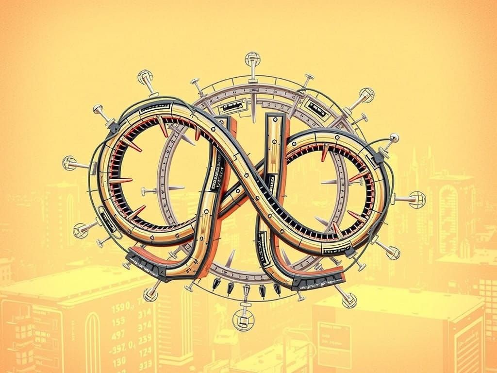 Ethereal Mathematical Symbol of Infinity and Pi, Cyberpunk I...