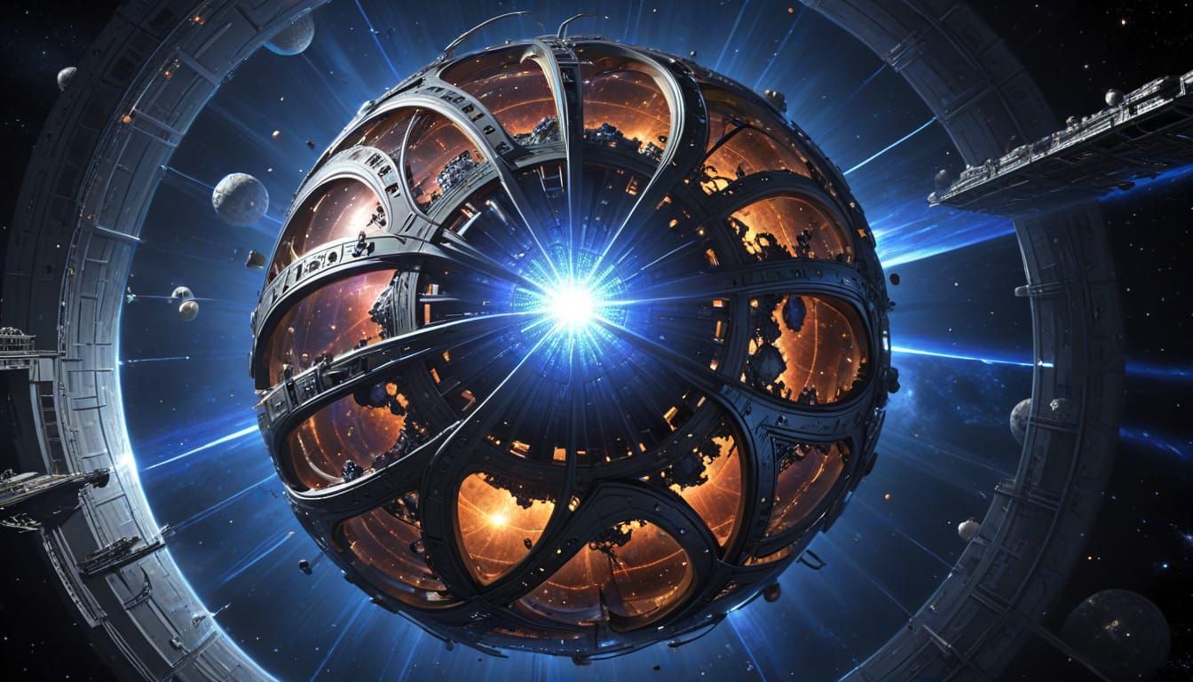 Complex Cosmic Dyson Sphere Megastructure