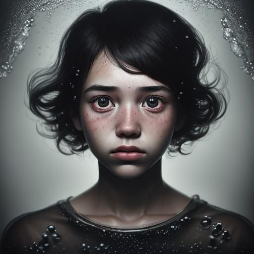 Jelly Bubbles Portrait in Natural Ambient Light