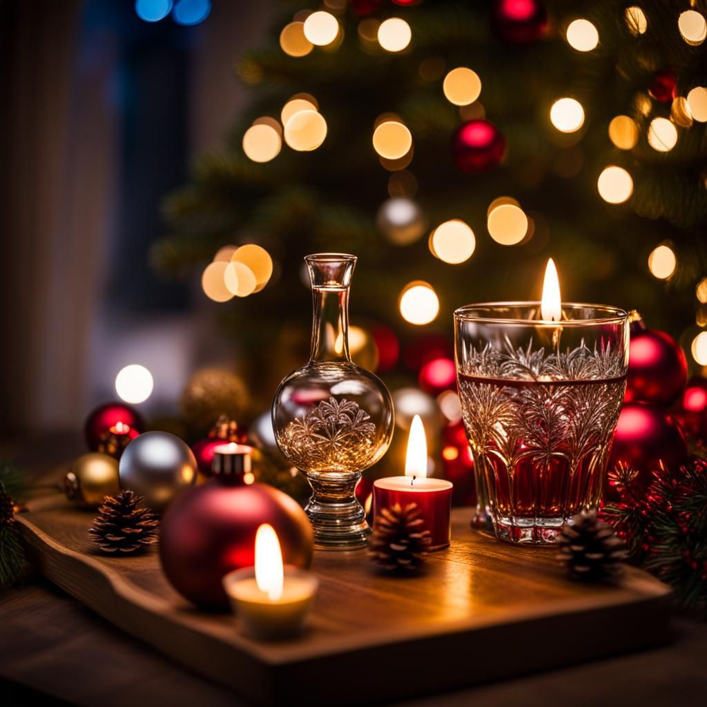 Ethereal Christmas Spirits in a Spectral World