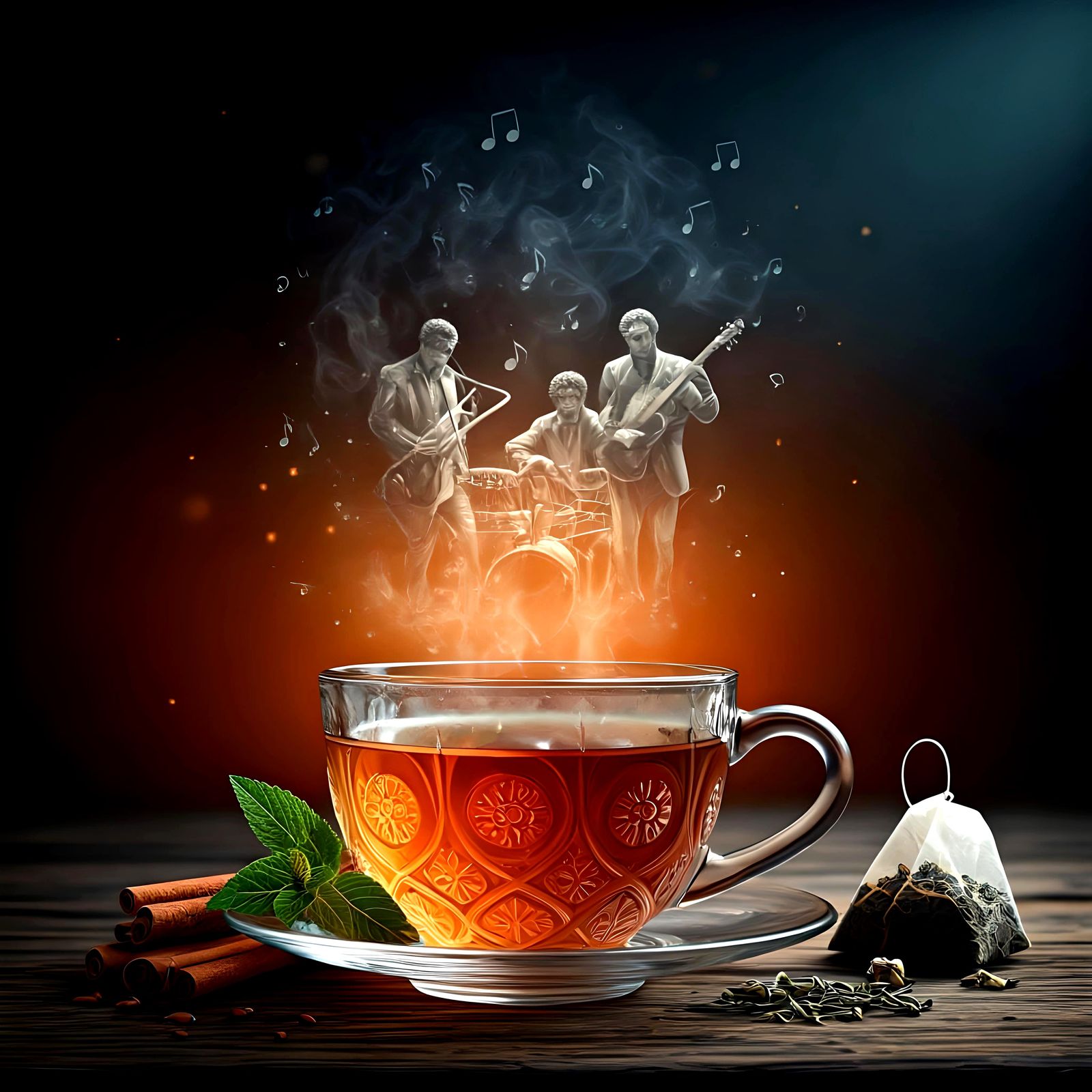 Musical Tea Party in Elegant Fantasy Style