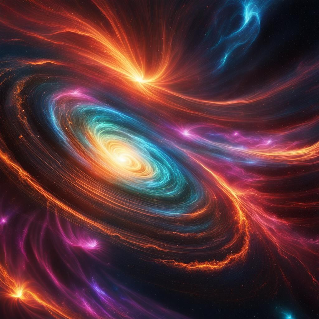 Plasma Maelstrom: Stars Swirling in Cosmic Dance