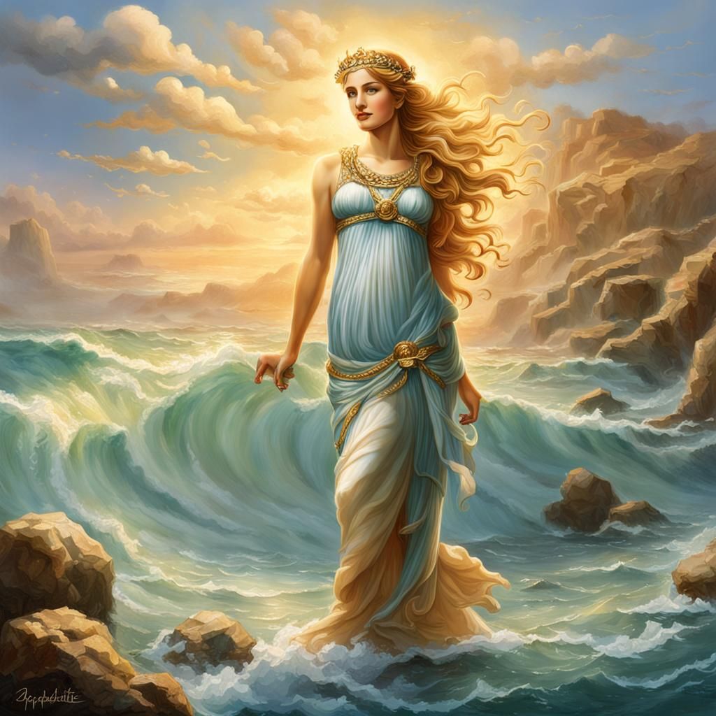 AI Interpretation of Goddess Aphrodite