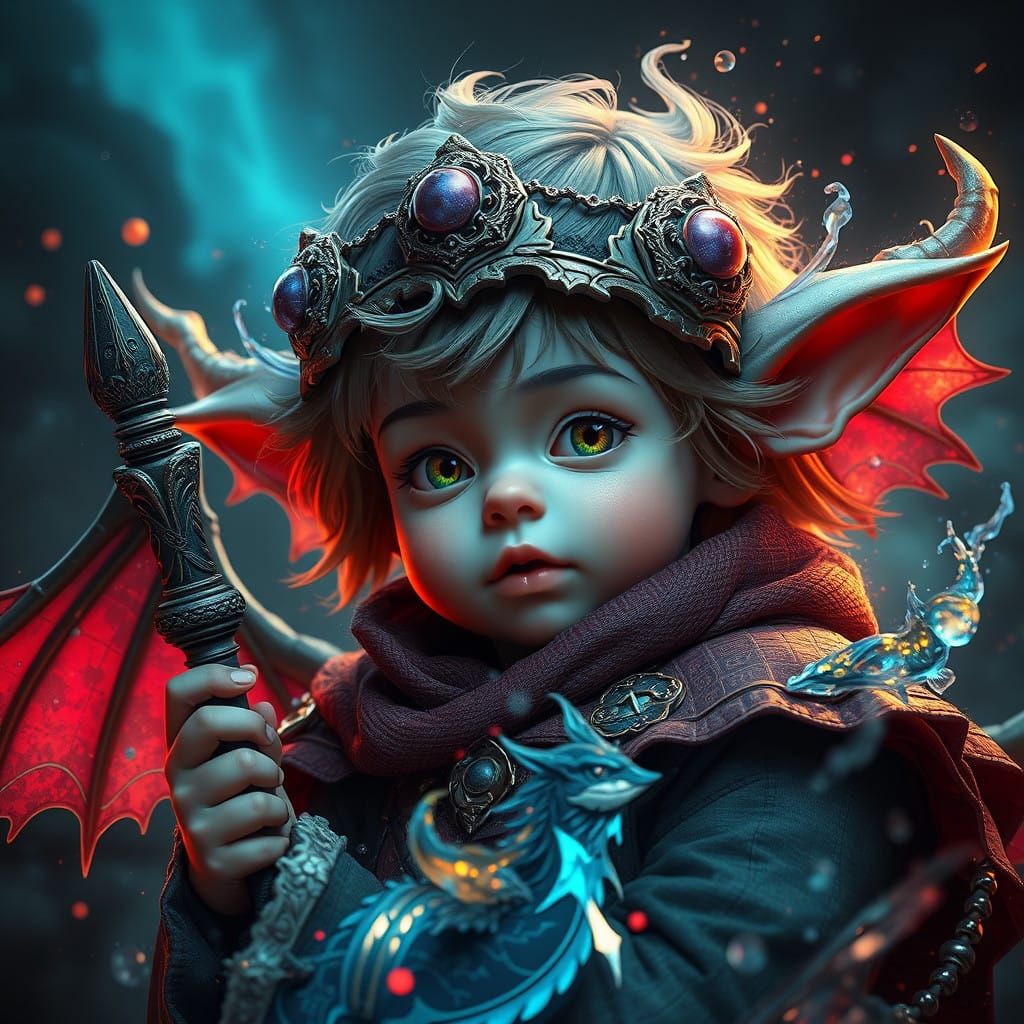 Surreal Child of a Mysterious Realm