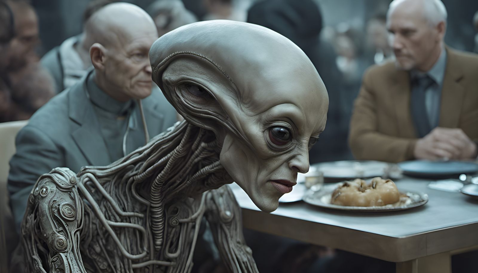 Peaceful Alien Meeting at the UN: Digital Fantasy Art