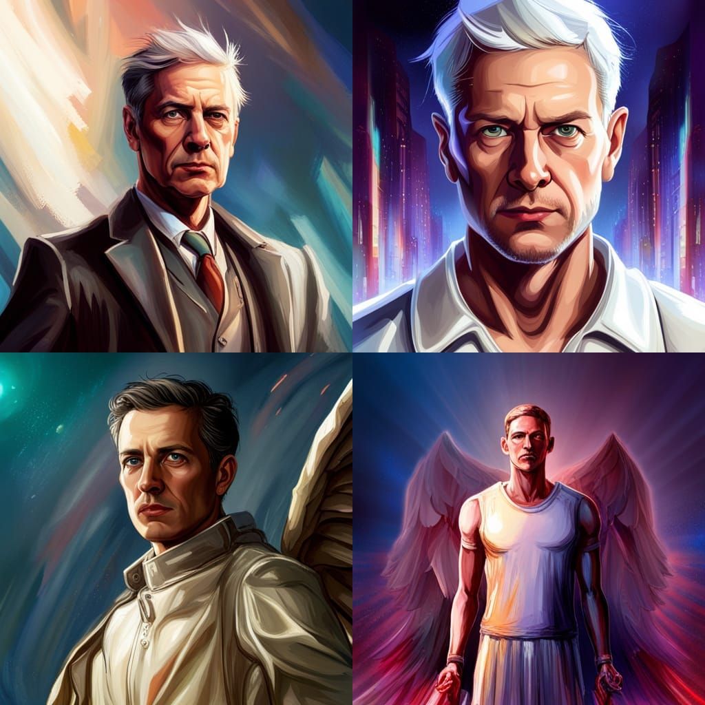 Dystopian Angel: Hyperrealistic Fantasy Art