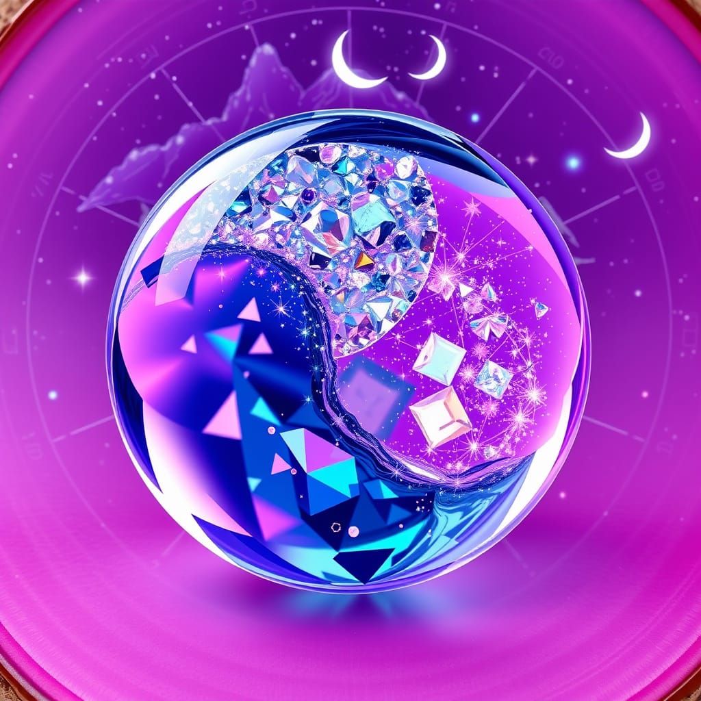 Watery Yin Flows into Crystalized Yang Around New Moons, Wax...