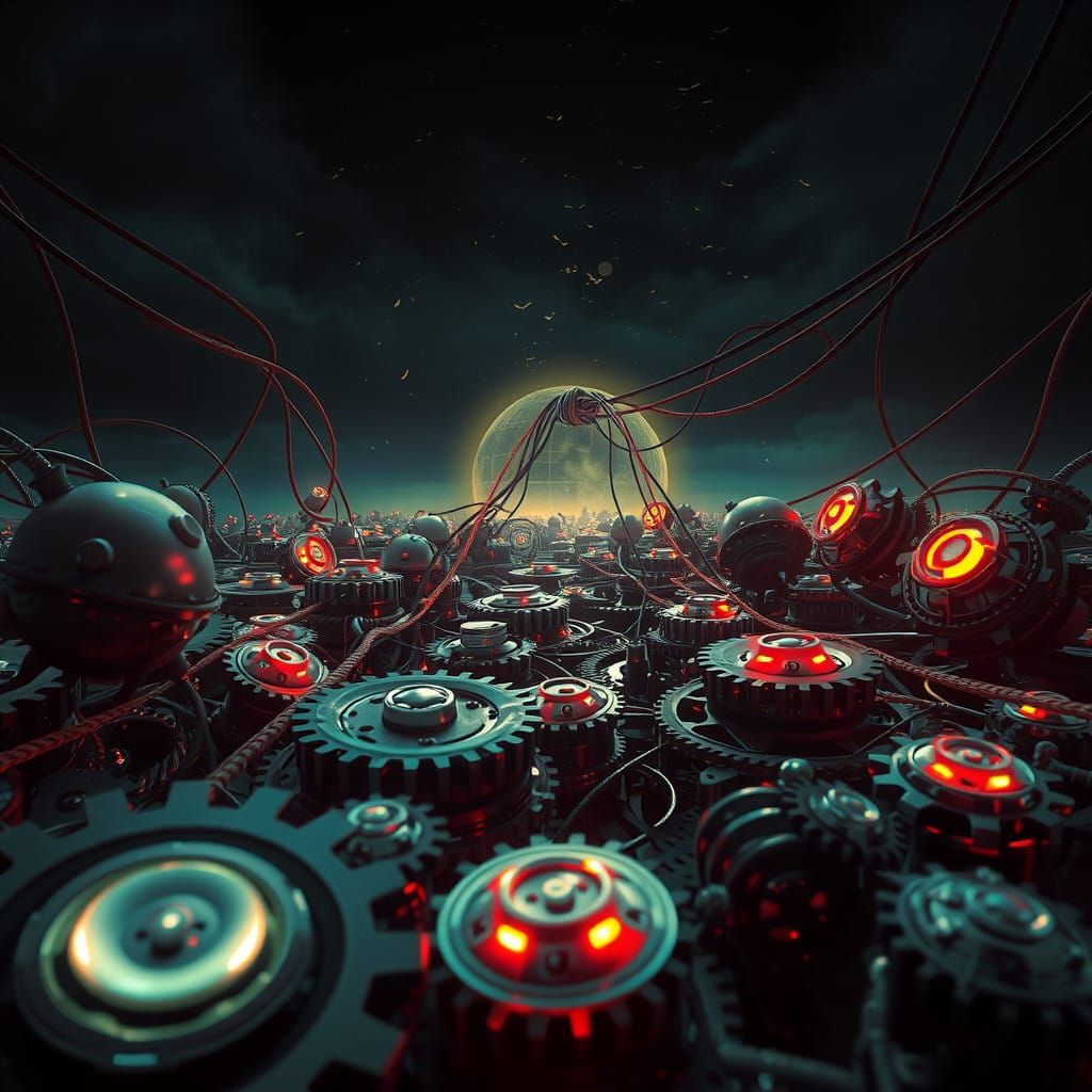 Infinite Gearscapes in a Whimsical Industrial Dream