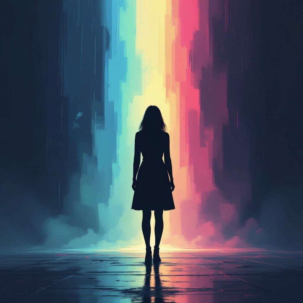 Woman in Darkness, Ash Thorp Inspired Art