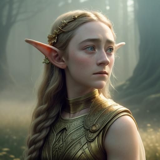Fantasy Elf in Ancient Greece Style, Renaissance Painting