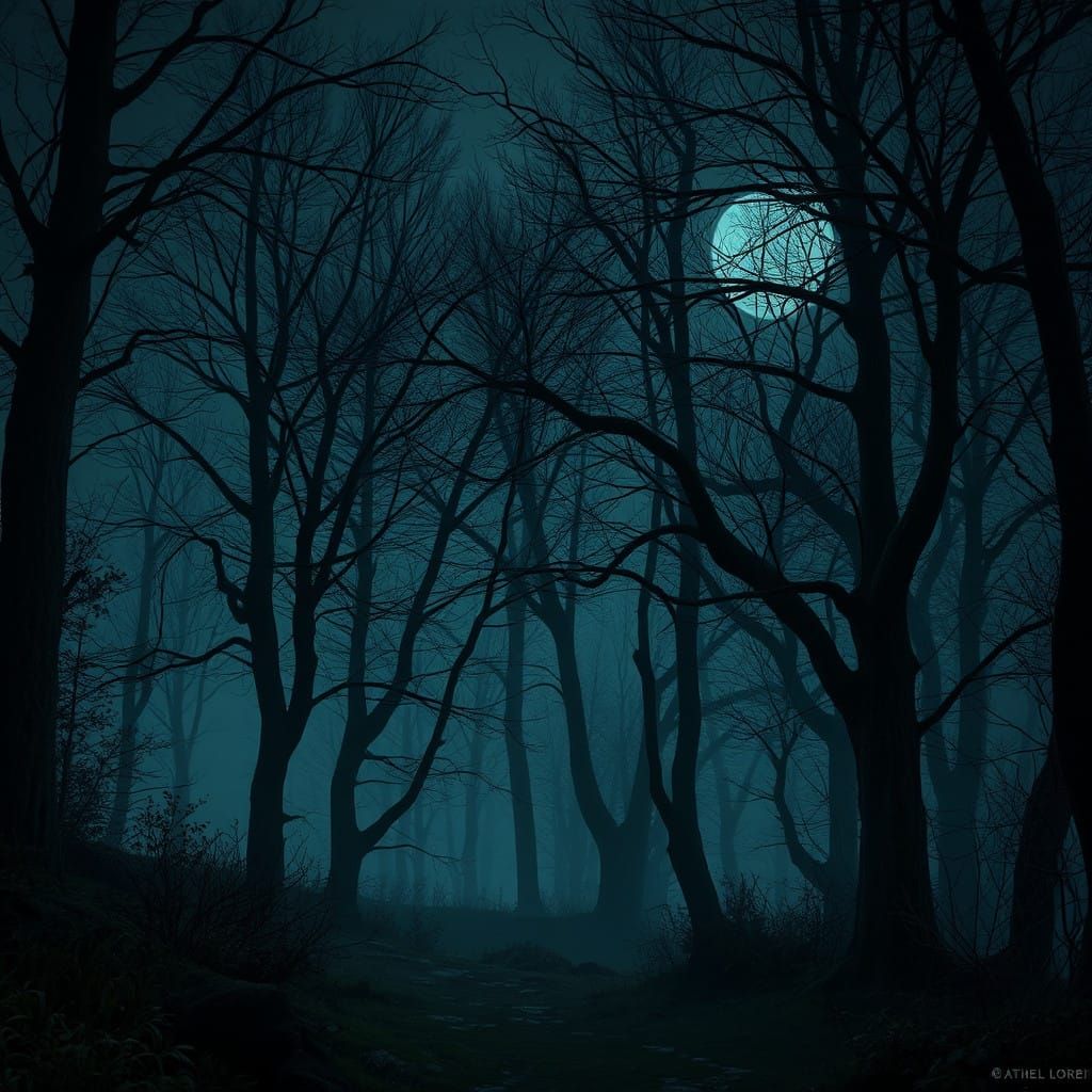 Ethereal Athel Loren Nightscapes in Hyperrealism