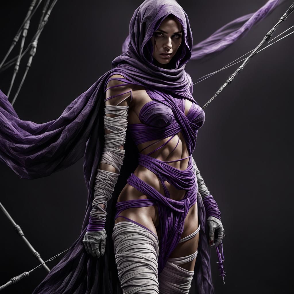 Female Rogue Wrapped in Mummy Cloth, Geiger Style