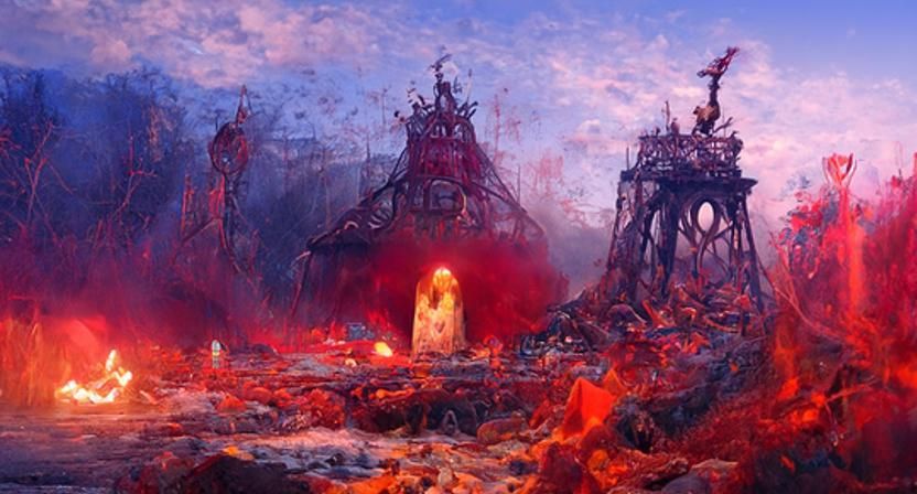 Volcanic Rage: Allegory of Betrayal in Dark Fantasy