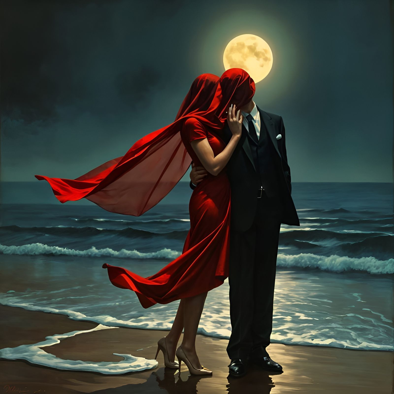 Romantic Surrealism of Star-Crossed Lovers in a Dreamlike La...