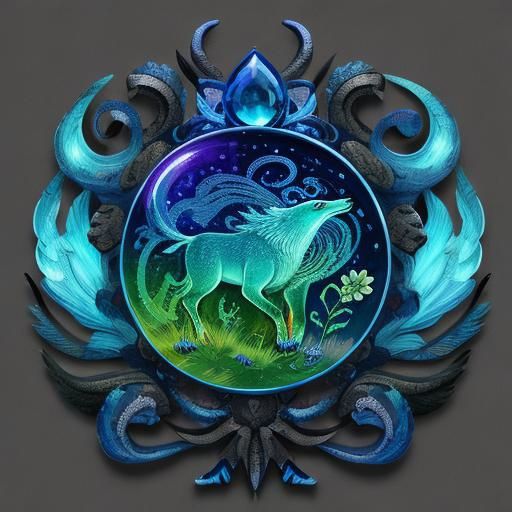 Animal-Shaped Elemental Jewels: A Magical Vision