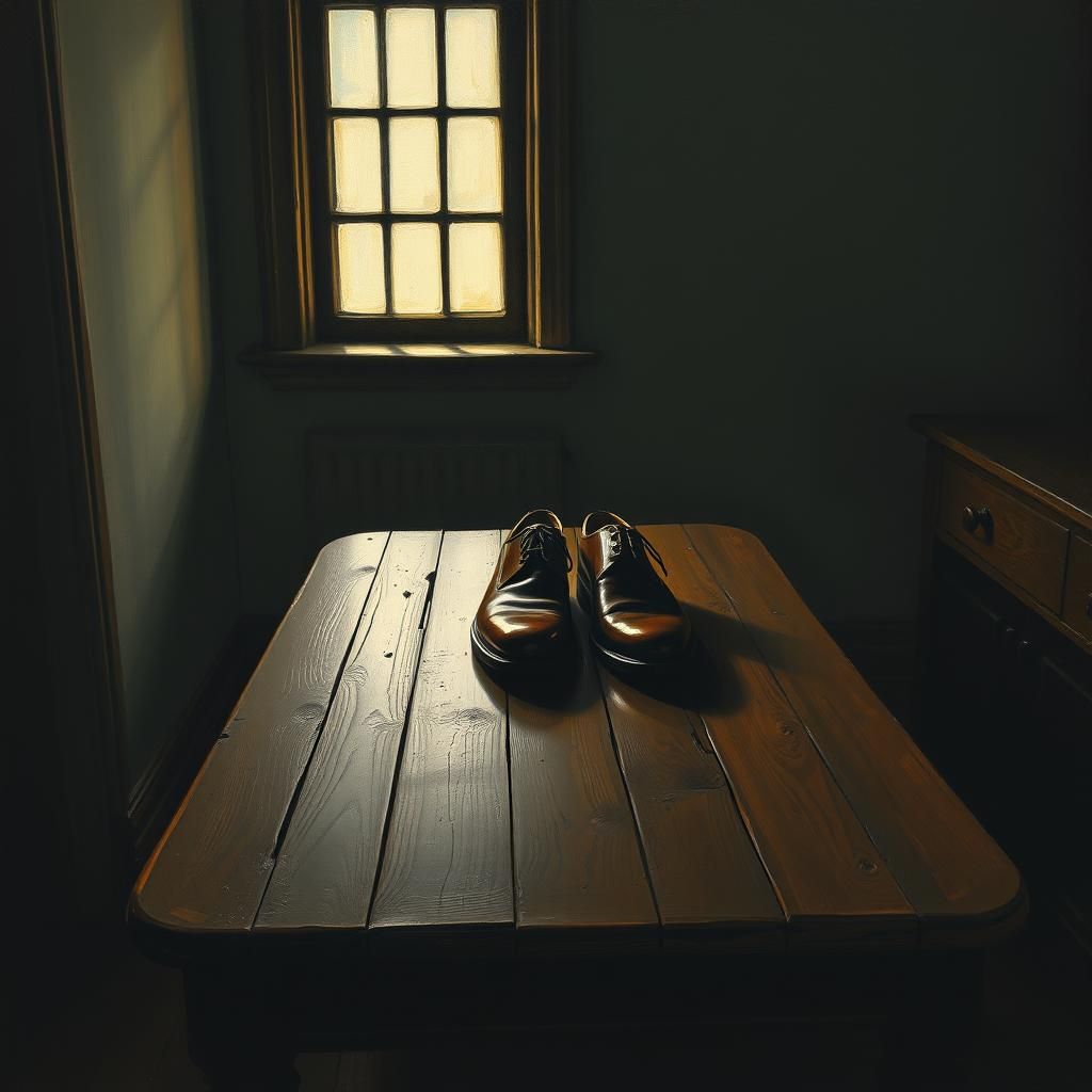 Putting new shoes on the table brings bad luck