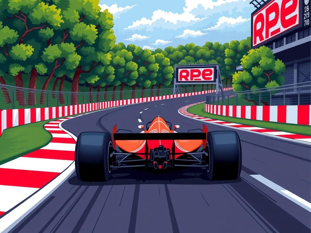Retro 8-Bit Formula 1 Pixel Art