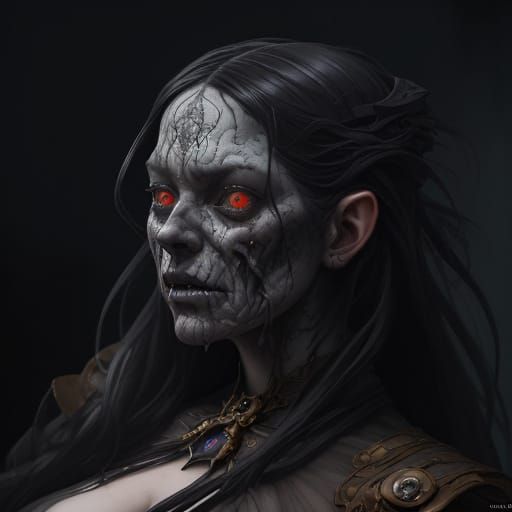 Haunting Portrait in Triadic Colors