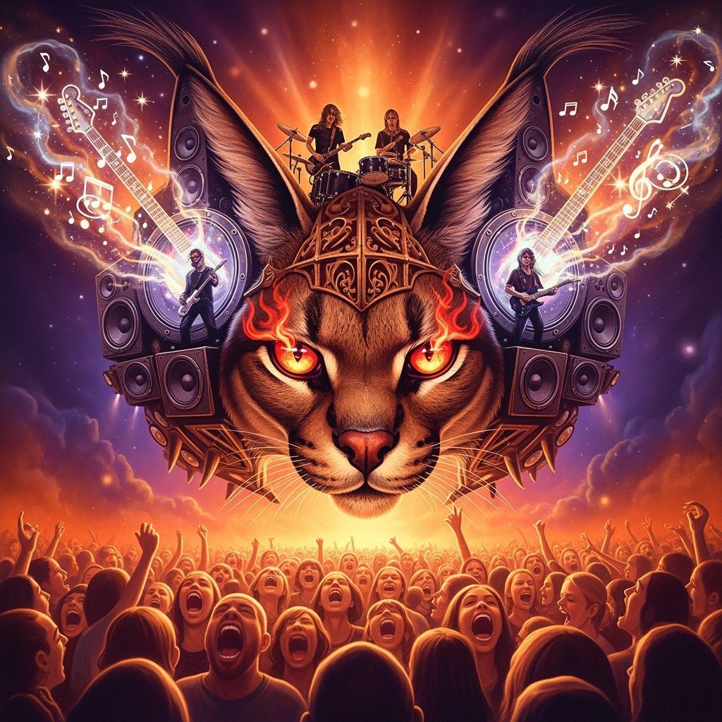 Surreal Airbrushed Stage Band in a Dreamlike Style