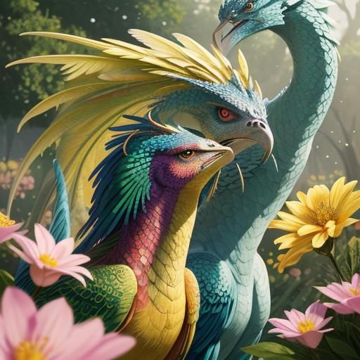 Silver Woman in Floral Garden: Hyperrealistic Concept Art